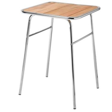 Imagem de Mesa Pequena Cromada Para Sacada De Apartamento - Metalcromo