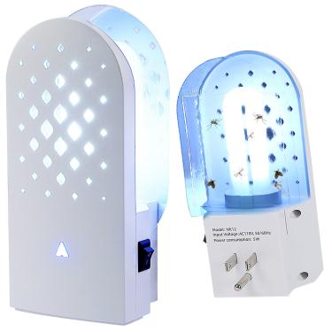 Imagem de Phosooy Pacote Com 2 Armadilhas Para Mosquitos 10 Placas De Cola, Coletores Insetos Parede Ambientes Internos, Luzes Azul-Violeta 365 Nm Mosquitos, Mariposas, Moscas-Das-Frutas, Pernilongos E Outros