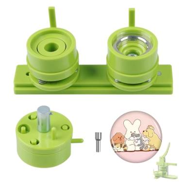 Imagem de MK.Bear Molde Para Fabricação De Botões 1,25"/32 Mm, Matriz Intercambiável Crachás Deslizantes, Prensa Máquina Alfinetes, Verde