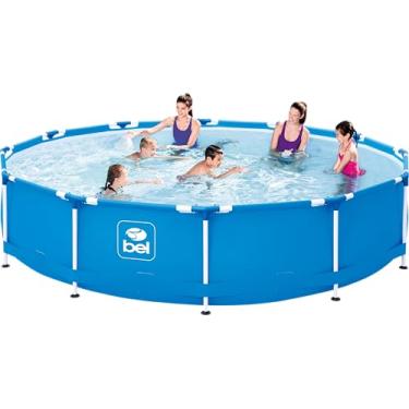 Imagem de Piscina Bel Fife Armação 7000l + Cobert 366 Cm + Lona 3.96 M Bel Fix Azul