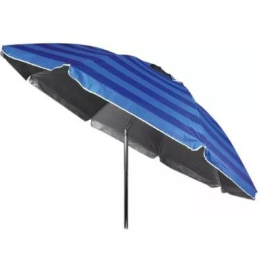 Imagem de Guarda Sol Aluminio Articulado Haste 36mm 2,60m Cores - Kala, Azul
