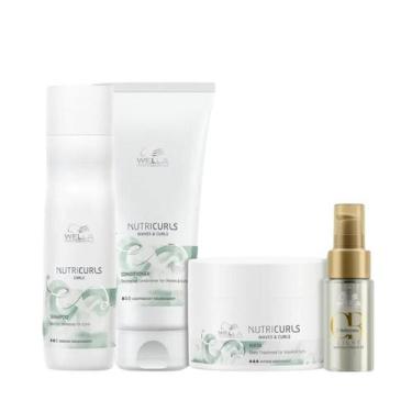 Imagem de Wella Nutricurls Sh 250ml + Cond 200ml + Masc 150ml + Oleo Light 30ml 