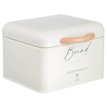 Imagem de Porta Pão Metal Organizador Bambu Guarda Pães Pão De Queijo - PGB