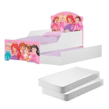 Imagem de Bicama Infantil Uly Princesas Com Colchões