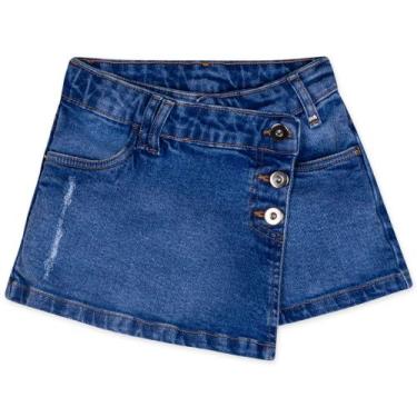 Imagem de Saia feminina infantil jeans -tamanho m - BABY LO