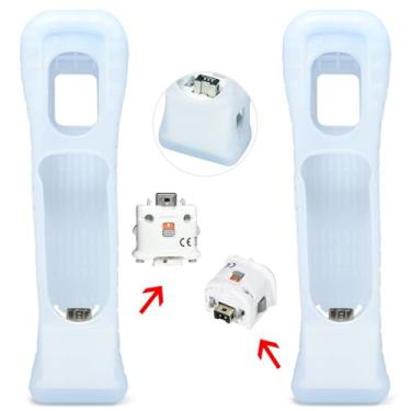 Imagem de TechKen Pacote Com 2 Adaptadores Wii Motion Plus Para Controle Remoto Nintendo, Acelerador De Acessórios Controles