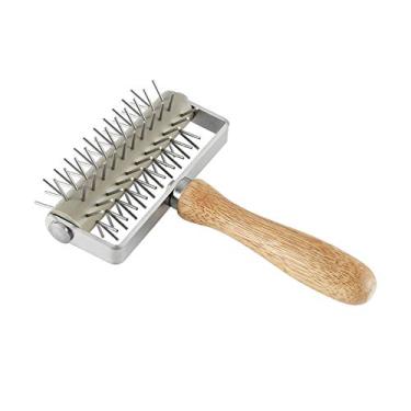 Imagem de Ferramenta caseira de aço inoxidável para pizza, bolo, pão, pastelaria, ferramenta de cozedura de massa, rolo de agulha