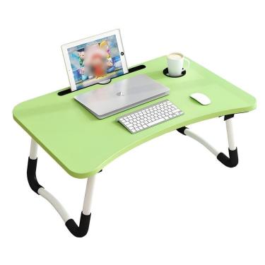 Imagem de Mesa Dobrável para Notebook Home Office e Cama - Verde
