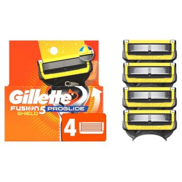 Imagem de Gillette Refil de lâmina de barbear masculina ProGlide Shield, 4 unidades, protege contra irritação da pele