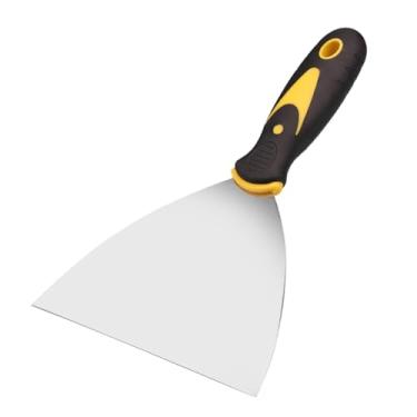 Imagem de WeiLaiKeQi Ferramenta de massa de vidraceiro Ferramenta de pintura de parede Raspagem de tinta com furo para pendurar aço inoxidável Uso versátil para remoção de, 6 Inch