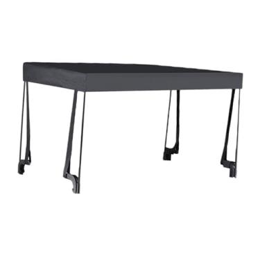 Imagem de Generic Toldo para fixação de vagão, leve, fácil de instalar, tecido Oxford, carrinho de mão, proteção solar para carrinhos de acampamento de 8 polegadas, Preto