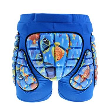 Imagem de Milageto Ski Hip Butt Protective Pad Hip Calções Acolchoadas, Azul, M.