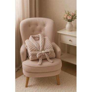 Imagem de Roupão De Plush Peluciado Zurich P - Kacyumara, Roupão zurick rose