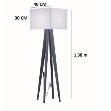 Imagem de Luminaria Abajur D Chão Para Sala Luna Classic - D+MOB, Palha13