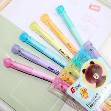 Imagem de Kit Marca-Texto Com 6 Unidades I Love Brown JD-825 - Dafu