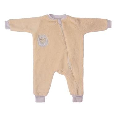 Imagem de MACACAO INFANTIL BABY JOY WEAR MICROFIBRA LISO COM BORDADO LATERAL OVELHA BEGE 1T