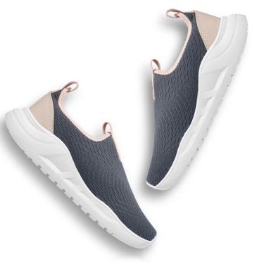 Imagem de Tênis Meia Feminino Calce Fácil Esportivo Sem Cadarço Ultra Conforto -