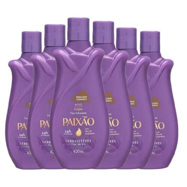 Imagem de Kit Creme Hidratante Corporal Paixão Irresistível 400ml - 6 Unidades