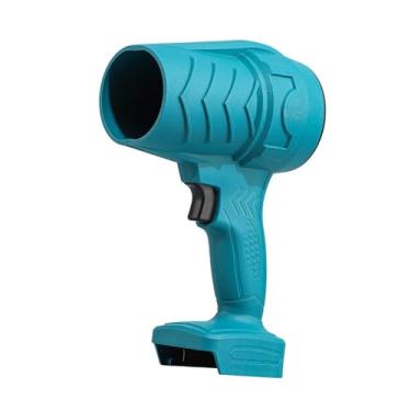 Imagem de IEUDNS Soprador de folhas sem fio, ferramenta de limpeza de carro, ventilador de jato de turbina portátil, removedor de poeira para oficina, janela, teclados, Azul