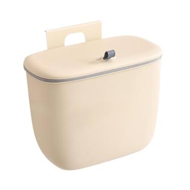 Imagem de Ioensy Lixeira de compostagem de cozinha, lixeira de resíduos de alimentos, balde de compostagem de grande capacidade, lata de lixo suspensa, pequena lata de, 8l