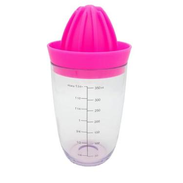 Imagem de Espremedor de Frutas Manual Copo com Medidas Acrílico Rosa - Fábrica d