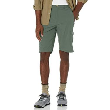 Imagem de Little Donkey Andy Bermuda cargo masculina de secagem rápida de 28 cm para caminhadas, acampamento, golfe, prata, sálvia GG