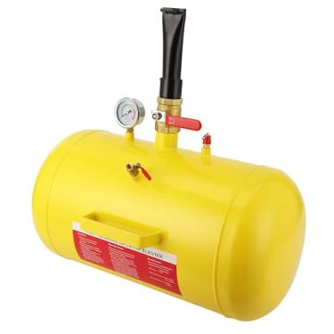 Imagem de Lançador de contas de 10 galões, inflador de tanque de ar de alta pressão para serviço pesado com medidor PSI, assento portátil de contas de pneu para carro, caminhão, trator, ATV, pneus de trailer