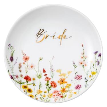 Imagem de Crisky Presentes de chá de panela, presentes fofos de noiva para noiva, noivado, despedida de solteira, festa nupcial, bijuterias, bandeja de anel, prato