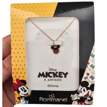 Imagem de Colar com Pingente Mickey Mouse Banhado Ouro 18K com Resina - Rommanel