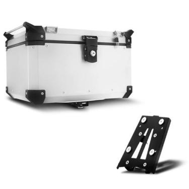 Imagem de Baú Moto Alumínio Top Case 48 Litros + Base de Fixação Super Adventure