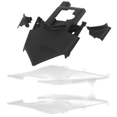 Imagem de Kit Carenagem 2 Peças Moto Honda CB 300R 2010 a 2012 Cromo Forte Subst
