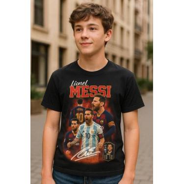 Imagem de Camiseta Menino Masculino Lionel Messi Futebol Lançamento - Delite, Pr