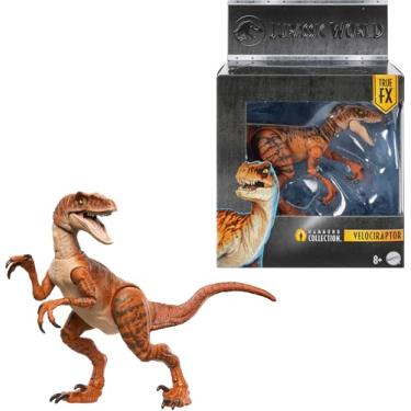 Imagem de Jurassic World Dinossauro de Brinquedo Velociraptor para crianças a partir de 8 anos