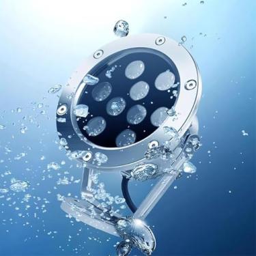 Imagem de Luzes Led Submersíveis Para Piscina - Luzes Led Groud Ladscape - Luzes Led Agle Uderwater Ajustáveis Em 360 °, Lâmpada Led Rig Foutai, Luzes Derwater Pod, Luzes Su, Green, 18W(12v)