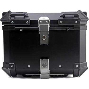 Imagem de Motocross Top Case Para Xadv X Adv 750 X Adv, Motocicleta Cauda Caixa Bagagem Impermeável Ciclomotor Armazenamento De Bagagem Motocicleta Tronco Motocicleta Top Box Para Viajar, Silver, 45L