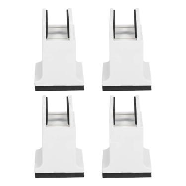 Imagem de KIMISS Risers de Mobília Ajustável de 4 Embalagem Com Grampo de Parafuso, Camas Pesadas e Risers de sofá, de Mesa, de Cadeira Em Borracha Macia para Residências e Escritórios (Branco)