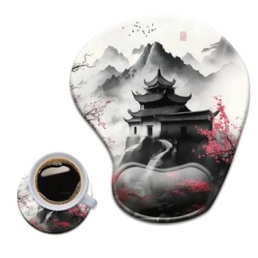 Imagem de HOPONY Mouse pad de gel para descanso de pulso - mousepad ergonômico para escritório com suporte de pulso - antiderrapante, acessórios de mesa de design para decoração de casa e jogos 106