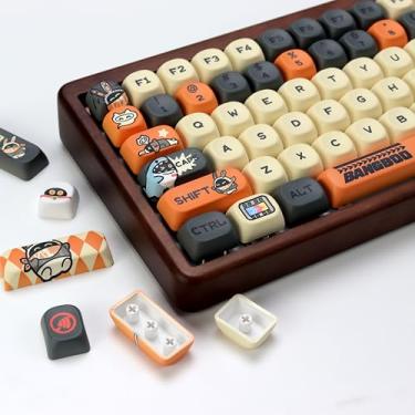 Imagem de KBDiy ZZZ Conjunto de teclas Bangboo fofas 133 teclas perfil KOA com sublimação de tinta Kawaii Rabbit Art Teclas para Cherry Gateron MX Switchs, Teclados mecânicos para jogos