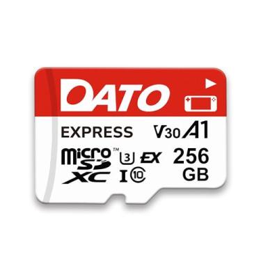 Imagem de DATO Cartão de memória Express 256GB microSDXCEX PCIe Gen3x1 NVMe UHS-I C10 U3 V30 A1 4K8K UHD até 800/700 MB/s compatível com consoles de jogos de geração Witch 2 Câmeras de ação Drones Câmeras 360°