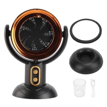 Imagem de Yosoo Exaustor Portátil, Ion Negativo 2 Engrenagens de Mesa de Mesa Silenciosa Ventilador de Exaustão de Cozinha Portátil Com Caixa de óleo de Filtro de Resfriamento Destacável, para (GOLD)