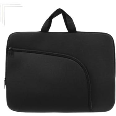 Imagem de Capa Case Protetora para Notebook e Macbook 15.6 Polegadas, Design Curvo com Zíper, Alça de Transporte reforçada-Cor Preta.