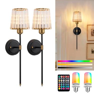 Imagem de FTL Arandela de parede cristal dourado preto bw007