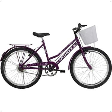 Imagem de Bicicleta Infantil Feminina Athor Nature Aro 24 C/Cesto Violeta