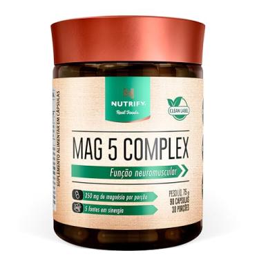 Imagem de Nutrify Complexo Mag 5 – 90 Cápsulas - Suplemento Fonte de Magnésio para Equilíbrio e Bem-Estar