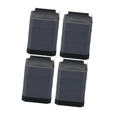 Imagem de IEUDNS 4 peças almofadas antivibração resistentes antiderrapantes para elevação de cama quadrada, pernas de móveis para sofá-cama, mesa, máquina de lavar, Cinza, 3 Camadas