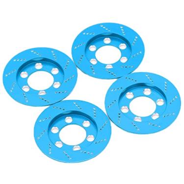 Imagem de Zaweliyo 4pcs Rc Kit de Upgrade da Roda de Rum de Freio de Alumínio para Rodas de 1,9 Polegadas 1/10 Carro de Crawler Rc (Azul)