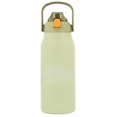 Imagem de Garrafa Térmica De Grande Capacidade 1.2L 1.7L De Aço Inoxidável De Água Vácuo Quente E Fria C/Alça(VERDE,1200ml (1,2L))