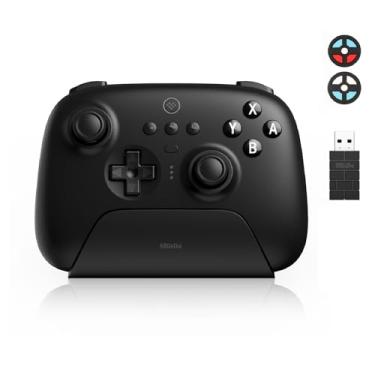 Imagem de 8Bitdo Controle Bluetooth definitivo com base de carregamento para switch e Windows, preto