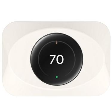 Imagem de BAOKZZOM Capa De Placa De Parede Para Termostato Nest Compatível Com O Google Nest Learning Thermostat (4ª Geração), Kit Prático De Acabamento Para Termostato Nest, Acessório Nest Learning Thermosta