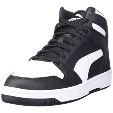 Imagem de PUMA Tênis masculino Rebound Layup, Preto/branco, 39